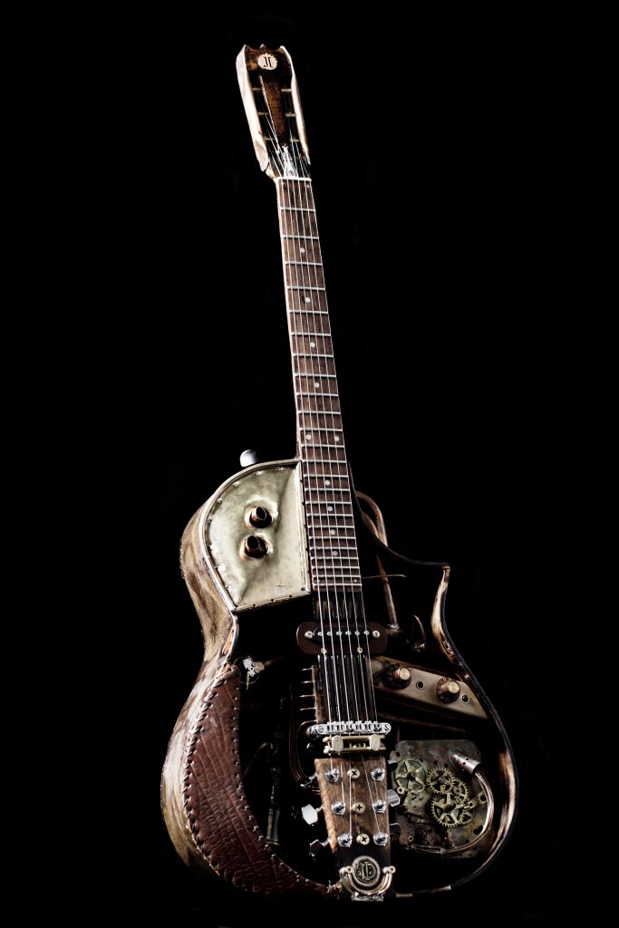 Jon Ivan's art piece entitled "The Guitar"